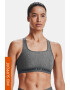 Under Armour Сив спортен сутиен Crossback Heather - Pepit.bg