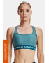 Under Armour Тюркоазен спортен сутиен Crossback Heather - Pepit.bg