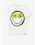 Desigual Margarita Smiley T-shirt Byal - Pepit.bg