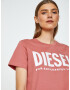 Diesel Sily-Ecologo T-shirt Rozov - Pepit.bg