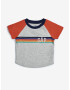 GAP Logo Arch Raglan Тениска детски Cherven Siv - Pepit.bg