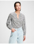 GAP Shirred Popover Блуза Siv - Pepit.bg