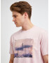 GAP & T. Campbell T-shirt Rozov - Pepit.bg