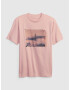 GAP & T. Campbell T-shirt Rozov - Pepit.bg