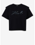 Karl Lagerfeld T-shirt Cheren - Pepit.bg