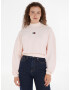 Tommy Jeans Mock Neck Badge Boxy Cropped Sweatshirt Rozov - Pepit.bg