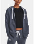 Under Armour Rival Fleece FZ Hoodie-GRY Sweatshirt Siv - Pepit.bg