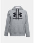 Under Armour Rival Fleece Logo Hoodie Sweatshirt Siv - Pepit.bg