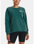 Under Armour Rival Fleece Oversize Crew Sweatshirt Zelen - Pepit.bg