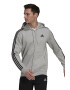 adidas Sportswear Худи Essentials с цип и 3 ивици - Pepit.bg