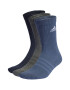 adidas Performance Унисекс дълги чорапи с рипс - 3 чифта - Pepit.bg