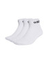 adidas Performance Унисекс къси чорапи с лого - 3 чифта - Pepit.bg