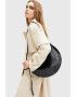 AllSaints Кожена чанта за рамо Half Moon - Pepit.bg
