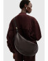 AllSaints Кожена чанта за рамо Half Moon - Pepit.bg