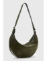 AllSaints Кожена чанта за рамо Half Moon - Pepit.bg