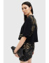 AllSaints Къса памучна тениска Mel - Pepit.bg