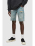 AllSaints Къси дънки Switch с протрити зони - Pepit.bg