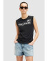 AllSaints Памучен топ Access Imogen с лого - Pepit.bg