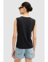 AllSaints Памучен топ Access Imogen с лого - Pepit.bg
