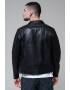 AllSaints Слим кожено яке - Pepit.bg