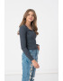 American Eagle Рипсена блуза с шпиц - Pepit.bg