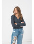 American Eagle Рипсена блуза с шпиц - Pepit.bg