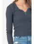 American Eagle Рипсена блуза с шпиц - Pepit.bg