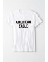 American Eagle Тениска с овално деколте и лого - Pepit.bg