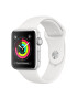 Apple Смарт часовник Watch 3 GPS Корпус 38 мм White Sport Band - Pepit.bg