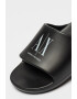 ARMANI EXCHANGE Чехли с лого - Черен/Бял - Pepit.bg