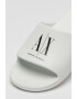 ARMANI EXCHANGE Чехли с лого - Избеляло черно/Мръснобял - Pepit.bg