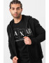 ARMANI EXCHANGE Худи с бродирано лого - Ултрамарин синьо - Pepit.bg