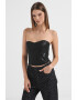 ARMANI EXCHANGE Корсет с цип - Избеляло черно - Pepit.bg