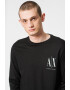 ARMANI EXCHANGE Вталена памучна блуза - Pepit.bg