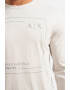 ARMANI EXCHANGE Памучна блуза с лого - Pepit.bg