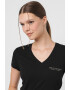 ARMANI EXCHANGE Слим тениска с шпиц - Pepit.bg