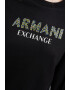 ARMANI EXCHANGE Суитшърт с лого от декоративни камъни - Pepit.bg