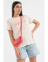 ARMANI EXCHANGE Тениска с лен и лого - Pepit.bg