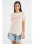 ARMANI EXCHANGE Тениска с лен и лого - Pepit.bg