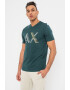 ARMANI EXCHANGE Тениска с лого и шпиц - Pepit.bg