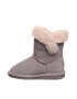 BEARPAW Велурени боти Betsey с мъхести детайли - Pepit.bg