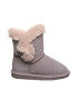 BEARPAW Велурени боти Betsey с мъхести детайли - Pepit.bg