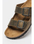 Birkenstock Унисекс кожени чехли Arizona с каишка с тока - Pepit.bg