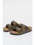 Birkenstock Унисекс кожени чехли Arizona с каишка с тока - Pepit.bg