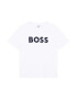 BOSS Kidswear Памучна тениска с контрастно лого - Pepit.bg