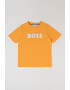 BOSS Kidswear Памучна тениска с лого - Pepit.bg