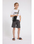 BOSS Kidswear Къси плувни шорти с десен - Pepit.bg