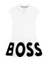 BOSS Kidswear Рокля с яка и контрастно лого - Pepit.bg