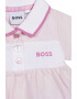 BOSS Kidswear Рокля тип тениска с ефект на пике - Pepit.bg