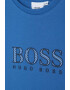 BOSS Kidswear Тениска с овално деколте и лого - Pepit.bg